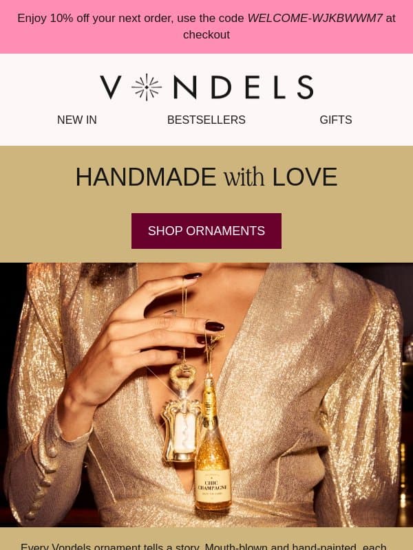 How it's made 🎄💖 email from Vondels