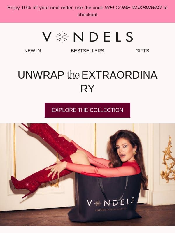 Welcome to Vondels 💖 email from Vondels