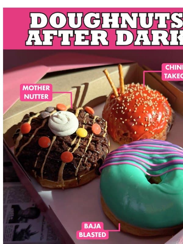 You've Never Tasted Late Night Like This email from Voodoo Doughnut
