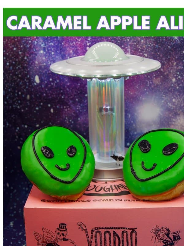 Take a Bite into an Alternate Dimension 👽 email from Voodoo Doughnut