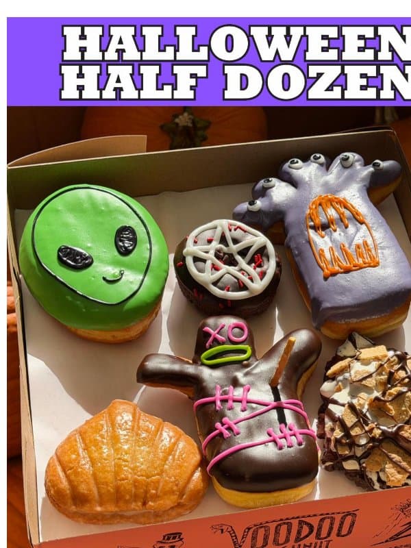 Your Halloween Plans Need Some Doughnuts 🎃 email from Voodoo Doughnut