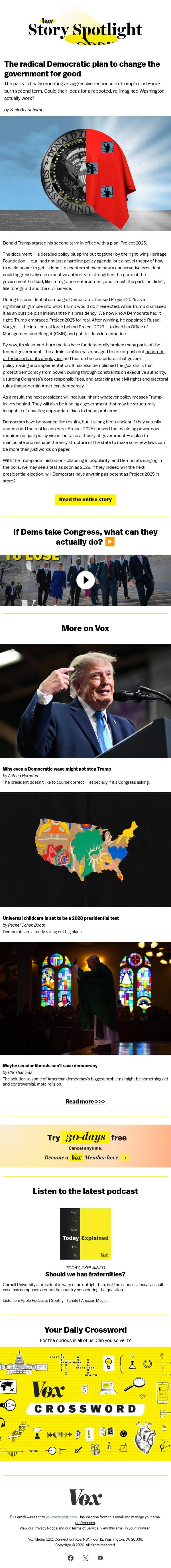 The real Project 2029 email from Vox screenshot