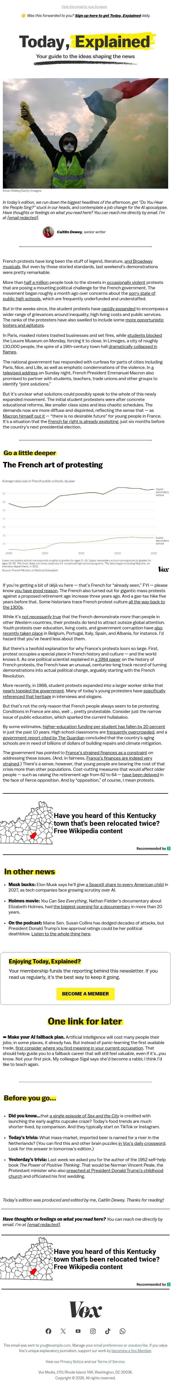 France’s youth revolt email from Vox screenshot