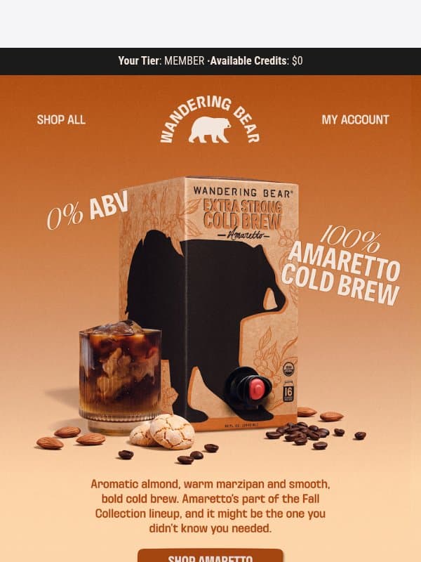 Fall’s most underrated flavor email from Wandering Bear Coffee