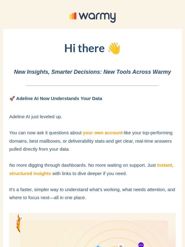 This Week In Warmy: Unlock Visibility, Control, and Performance Across Your Email Stack! email from Warmy