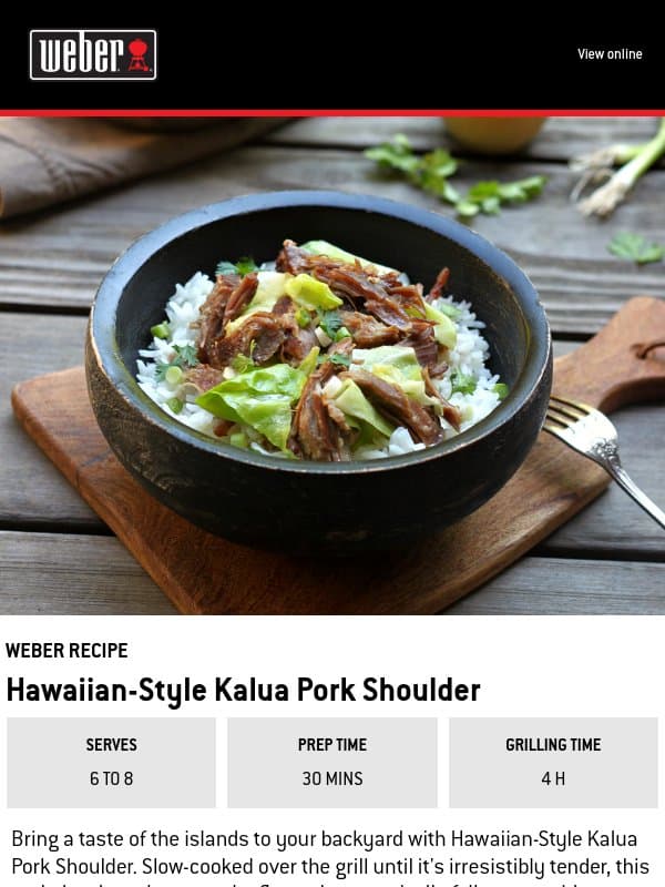 Aloha, Grill Season 🌴 email from Weber