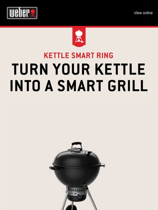 NEW Weber® Kettle Smart Ring email from Weber