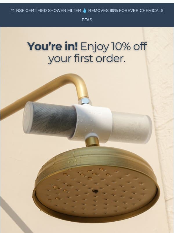 Refresh Your Routine with 10% Off 💧 email from Weddell Water