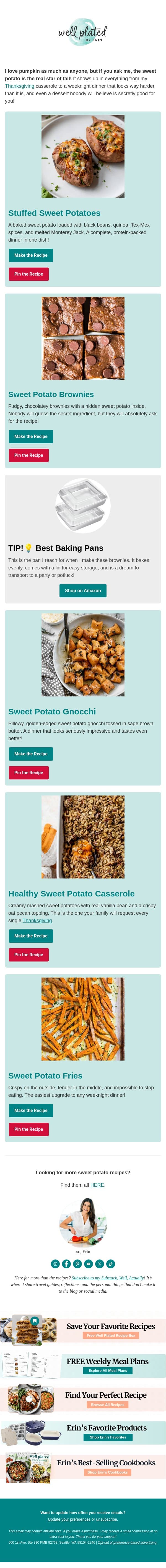Fall’s Most Underrated Ingredient (Not Pumpkin) 🍠 email from Well Plated by Erin screenshot