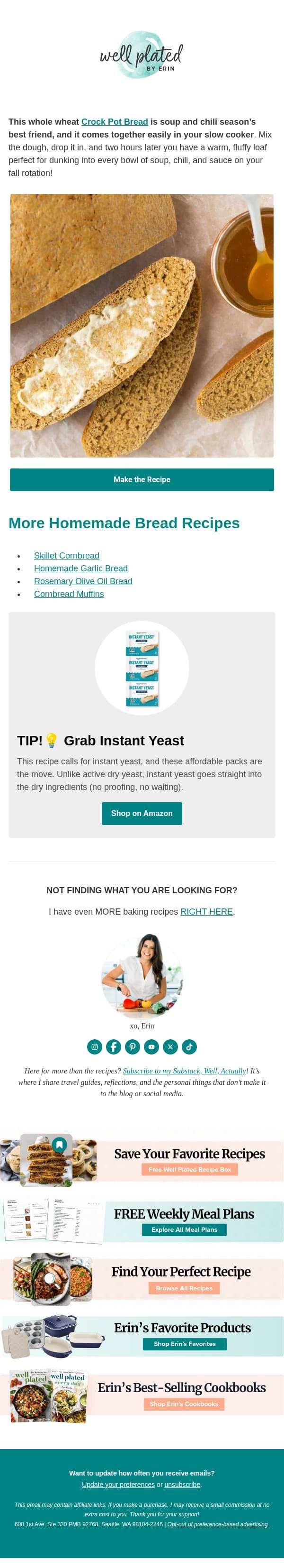 Soup Season’s Best Kept Secret 🥣 email from Well Plated by Erin screenshot