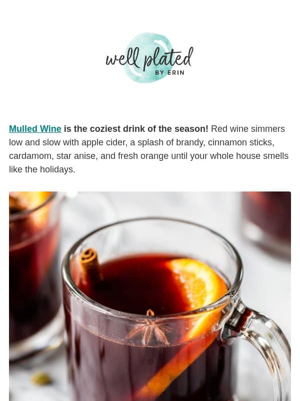 The STAR of Your Holiday Party 🍷 email from Well Plated by Erin