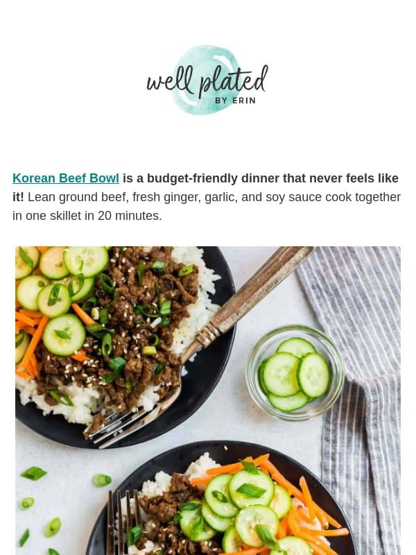 Better Than Takeout for Half the Price 🥢 email from Well Plated by Erin