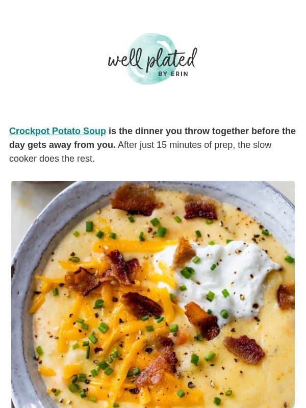 The Soup That Pays for Itself in Leftovers 🥣 email from Well Plated by Erin