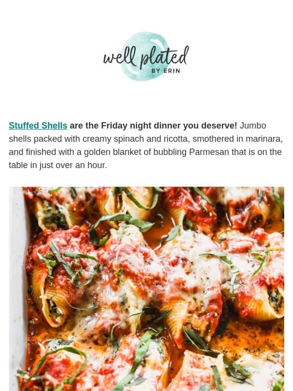 This is Your Sign to Make Stuffed Shells 🍝 email from Well Plated by Erin