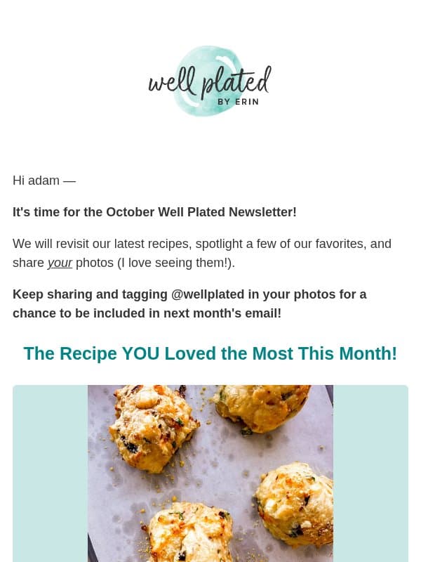 Here's What Happened on Well Plated in October 🍎 email from Well Plated by Erin