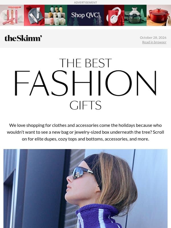 Our top fashion gifts… email from Well+Good