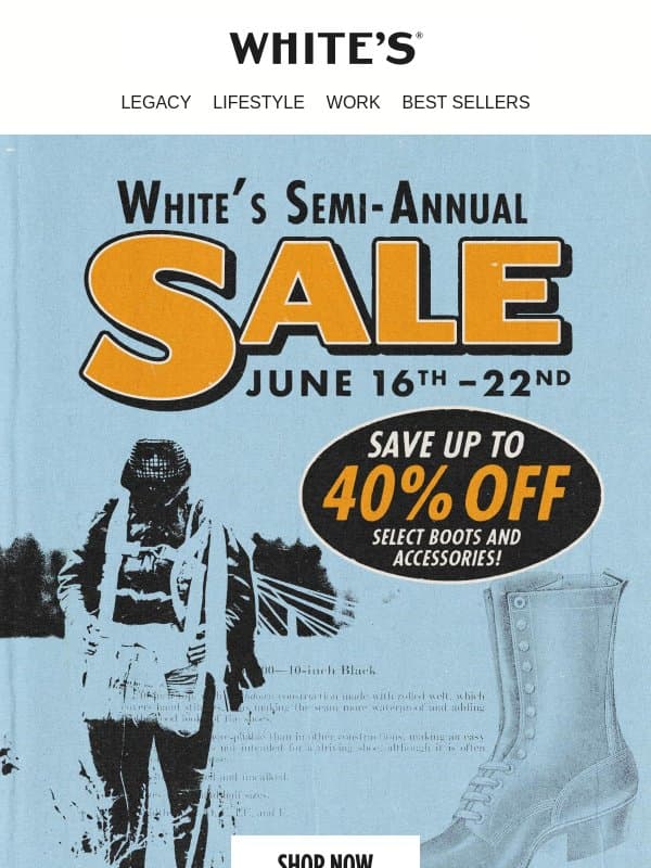 20% Off Wildland Fire Boots email from White's Boots
