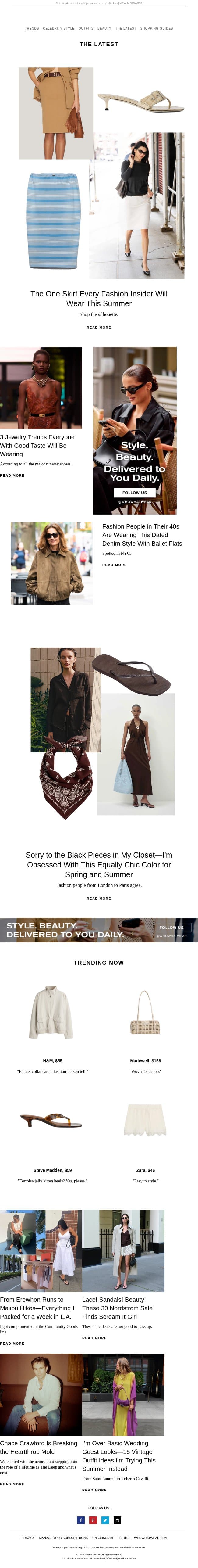 3 jewelry trends everyone with good taste will be wearing email from Who What Wear screenshot