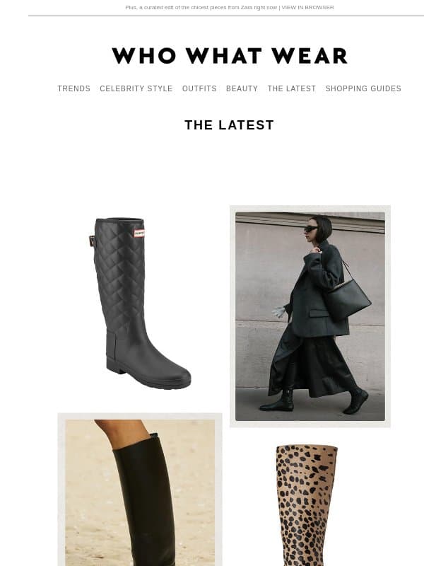 It's official: 7 boot trends that are expiring in 2027 email from Who What Wear