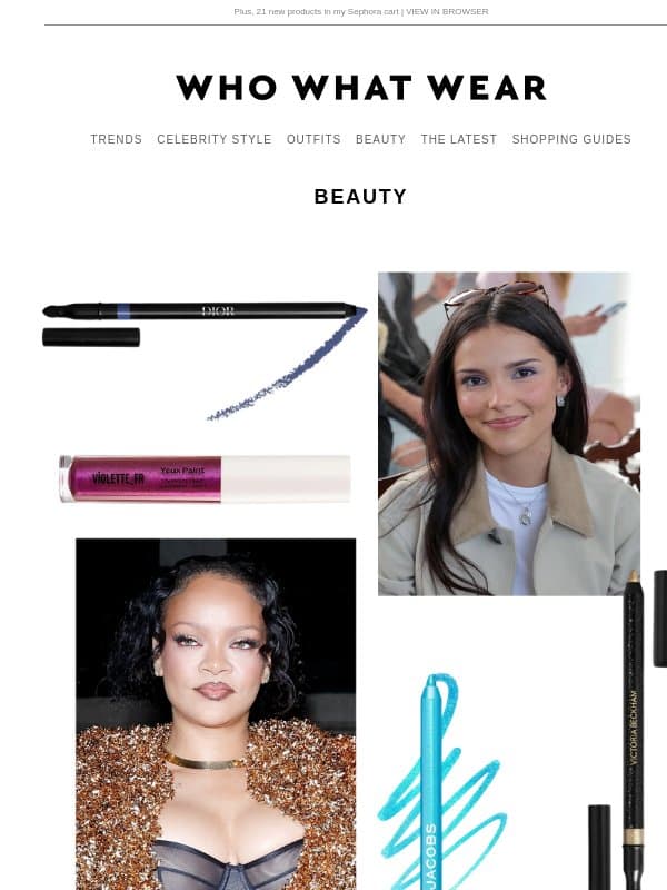 It turns out this "dated" eyeliner trend is the key to looking like a Parisian celeb email from Who What Wear