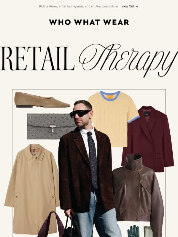 20 fall pieces that will level up your fall aesthetic email from Who What Wear