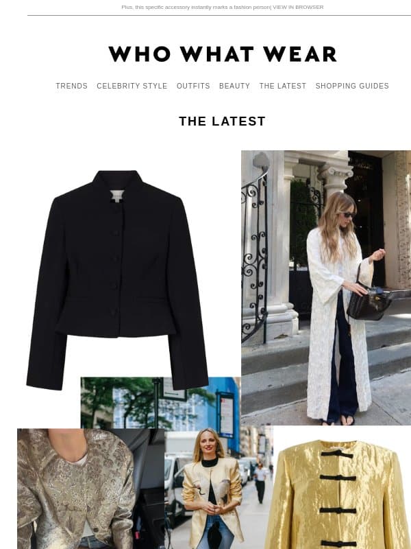 The #1 trend fashion insiders will wear with jeans this fall email from Who What Wear