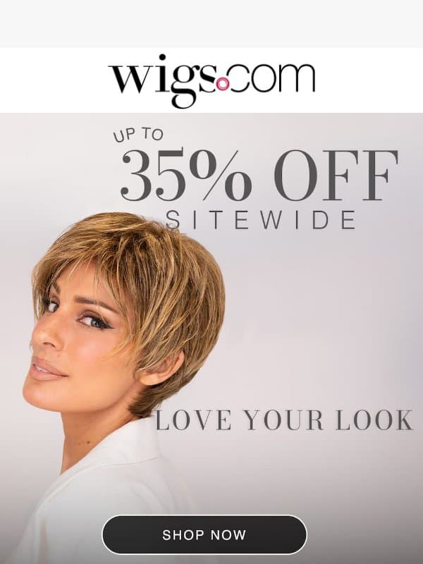 Up to 70% OFF Price Drops! email from Wigs.com