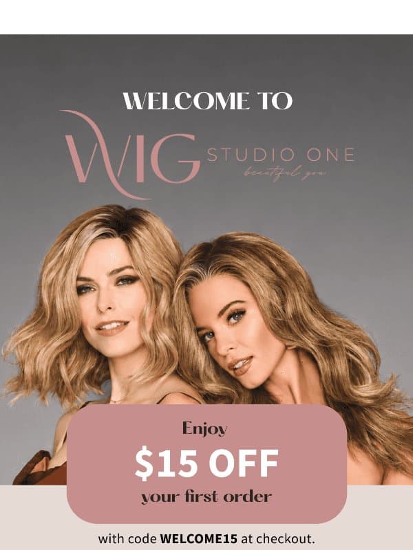 Welcome to Wig Studio 1! email from WigStudio1