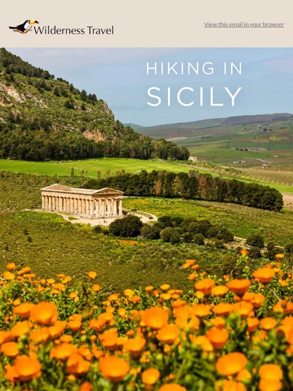 Hike Sicily’s Wild Coast and Ancient Ruins email from Wilderness Travel