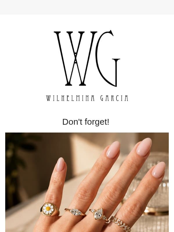 Friendly reminder of your 10% off✨ email from Wilhelmina Garcia