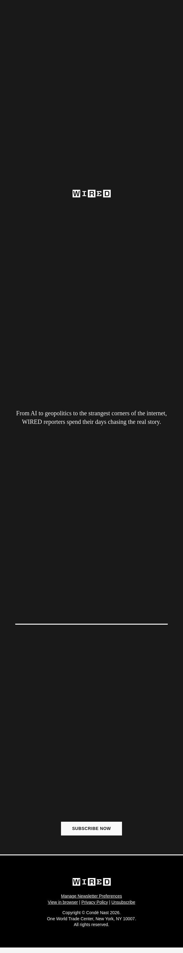 See What You’ve Been Missing for $2/Month email from Wired screenshot