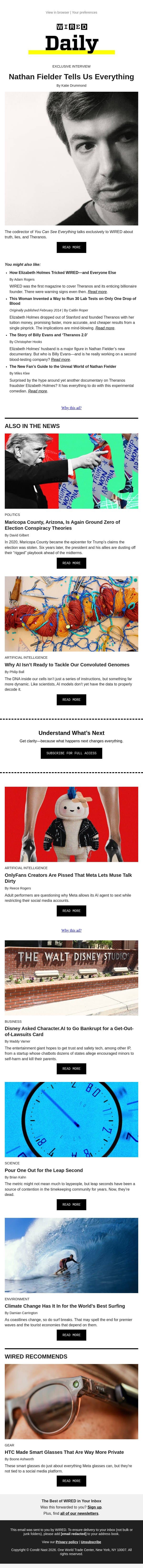 Exclusive: Nathan Fielder tells us everything email from Wired screenshot