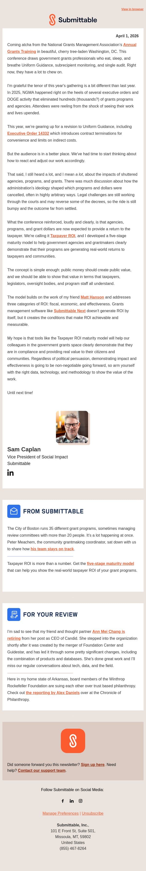 Show me the Value! email from WizeHive screenshot