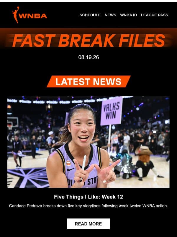 Olivia Miles, Paige Bueckers and Caitlin ClarkโBig Matchups on Deck ๐ข email from WNBA