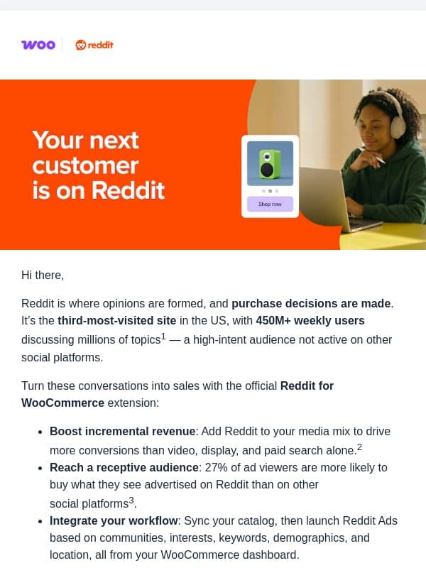 Turn conversations into conversions email from WooCommerce