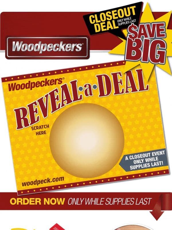 CLOSEOUT SALE! Model 6SS-2.0 Carpenter's Square email from Woodpeckers