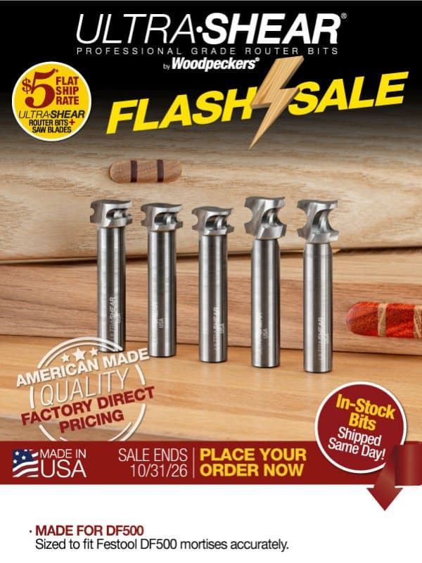 5 Metric Half-Round Bits for Domino Tenons email from Woodpeckers