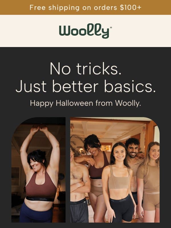 The scariest thing in your drawer? Synthetics ๐ฑ email from Woolly Clothing