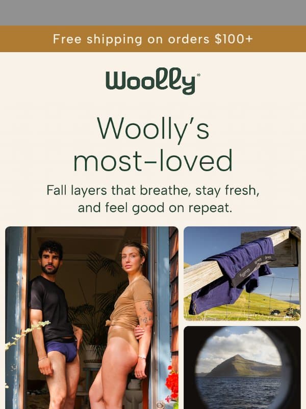 Favorite Basics We Can Hardly Keep in Stock email from Woolly Clothing
