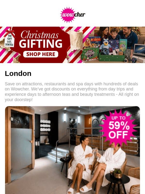 5* Athenaeum Spa Day - Mayfair | Flamingo Land Park & Zoo Adventure | Microsoft Office Professional Plus 2024 | 4* 2-Course Bottomless Brunch | 4* Northamptonshire BB, Dinner & Fizz email from Wowcher