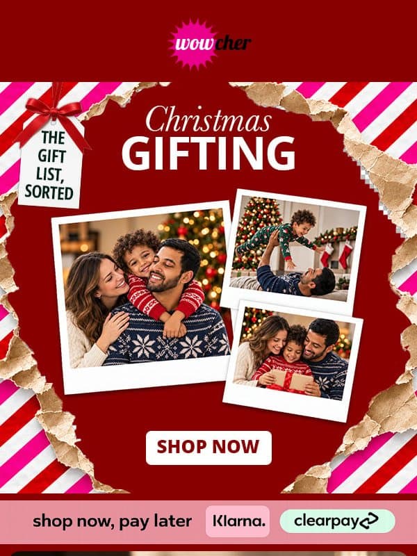 🎄Shop now, wrap later! Christmas gifting deals inside 🎁 email from Wowcher