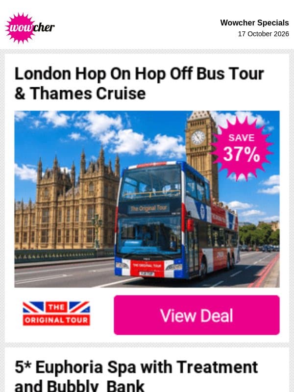 ๐ธ Save more with Wowcherโs best offers, browse top deals email from Wowcher
