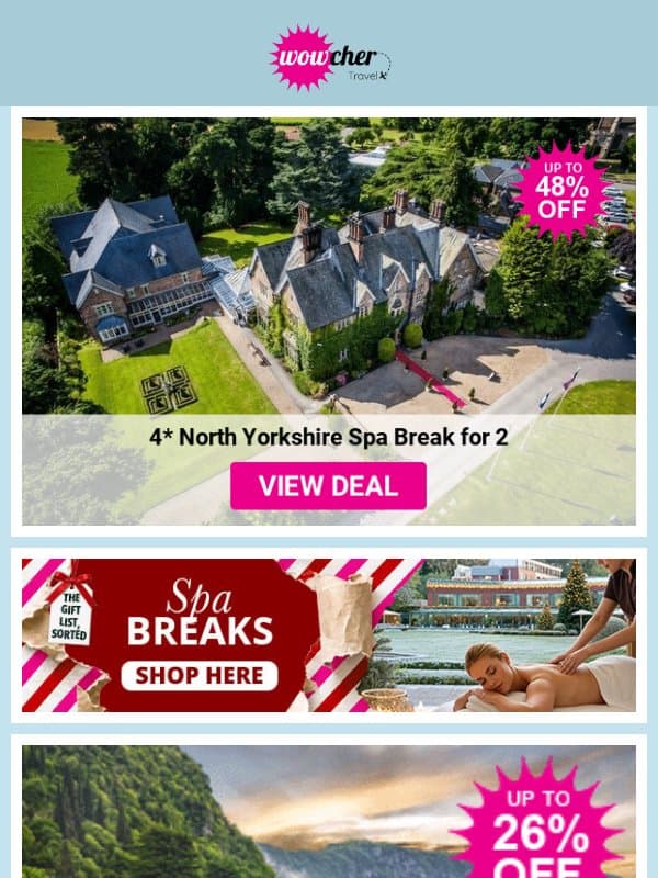 🌴 Let wanderlust spark your next unforgettable escape ✨ email from Wowcher