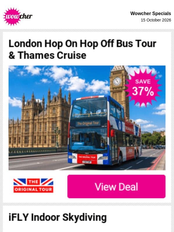 🎉 Your next adventure starts here with Wowcher, explore now email from Wowcher