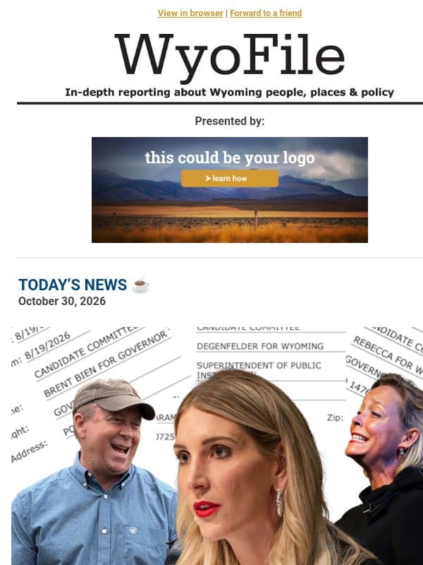 Campaign finance complaints email from WyoFile
