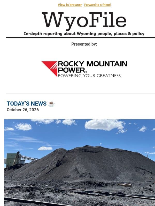 Coal mine closure email from WyoFile