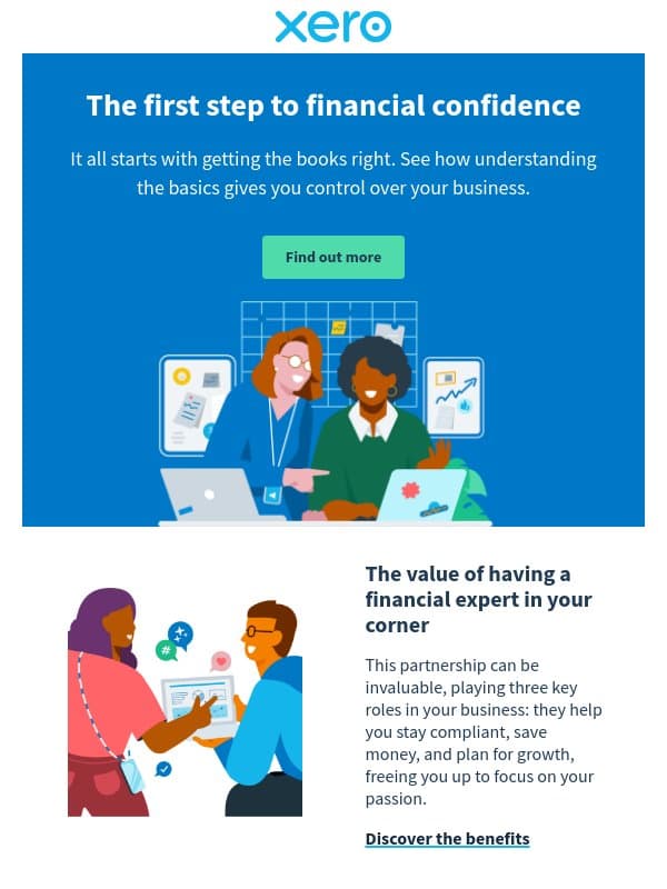 How to take control of your business finances email from Xero