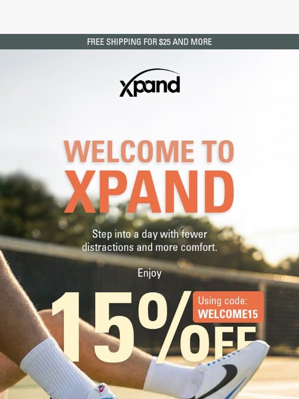 Thanks for subscribing💪Enjoy 15% Off email from Xpand Laces