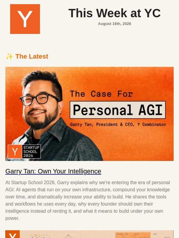 The Case For Personal AGI email from Y Combinator