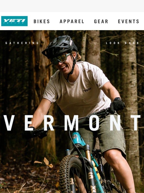 Leaf Surfing in the Northeast Kingdom email from Yeti Cycles